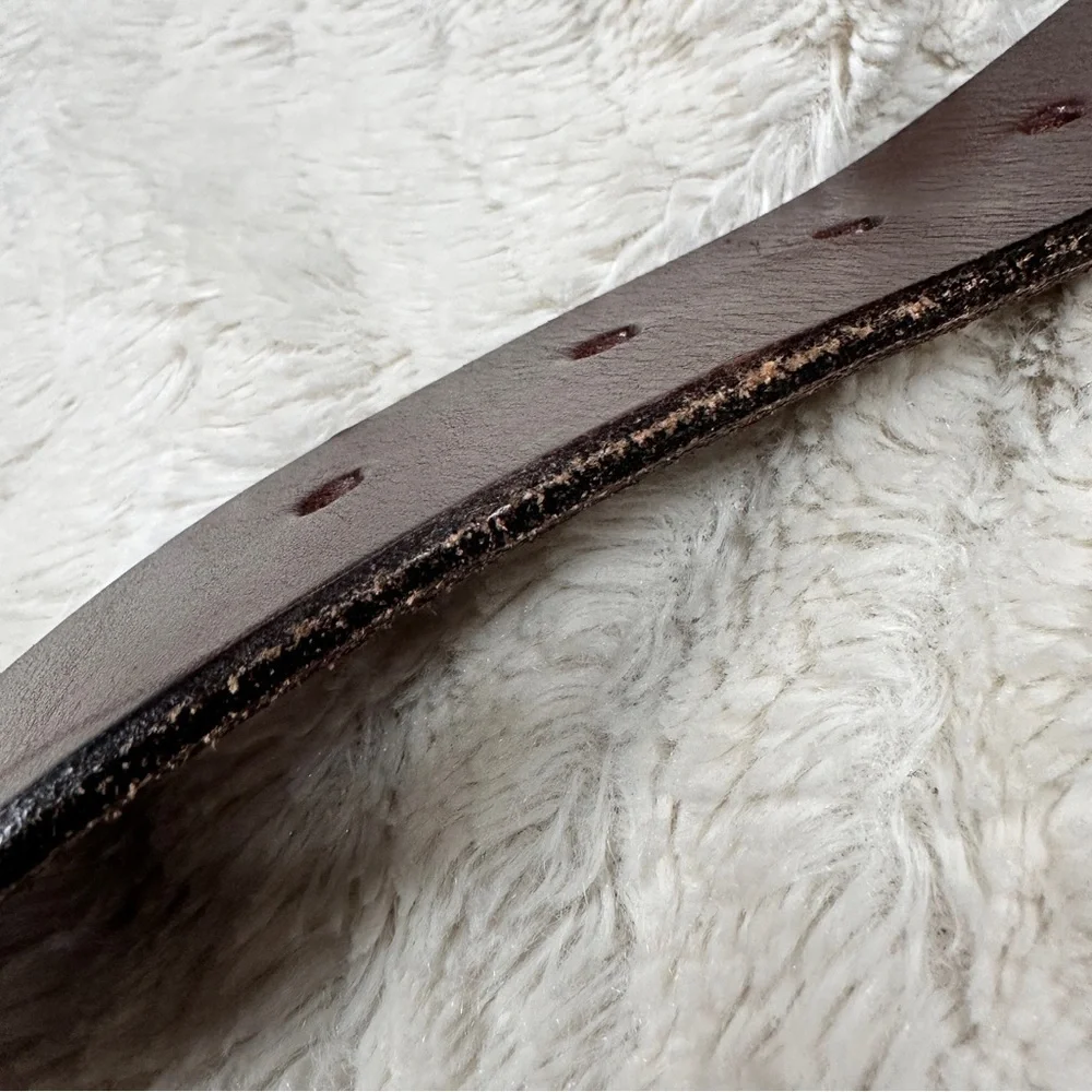 Gray Eagle Maker Brown Rugged Leather Belt for Men, 37